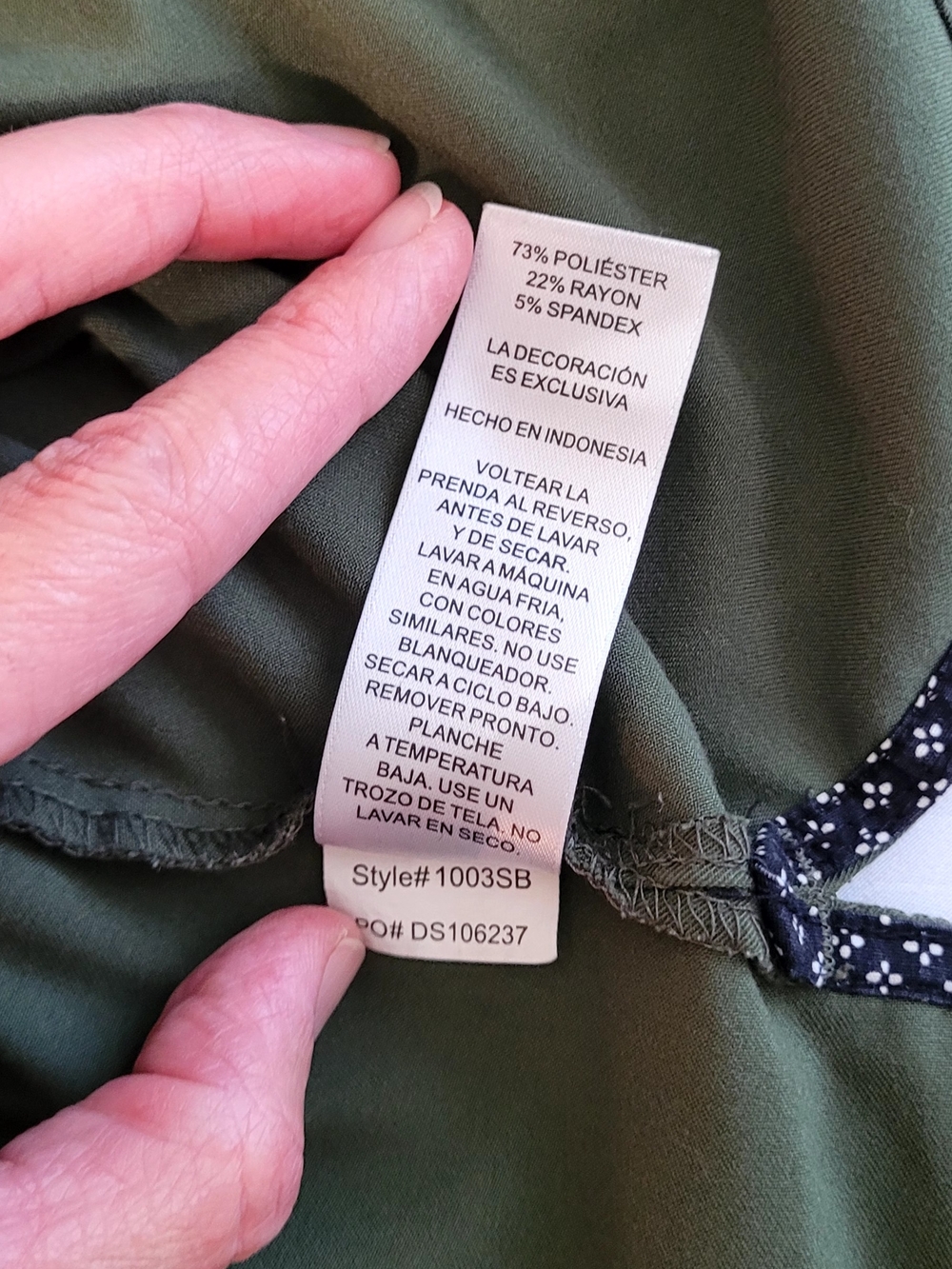 Beyond Scrubs, Olive Green Small Top, Small Tall Jogger Bottom. - Picture 5 of 14
